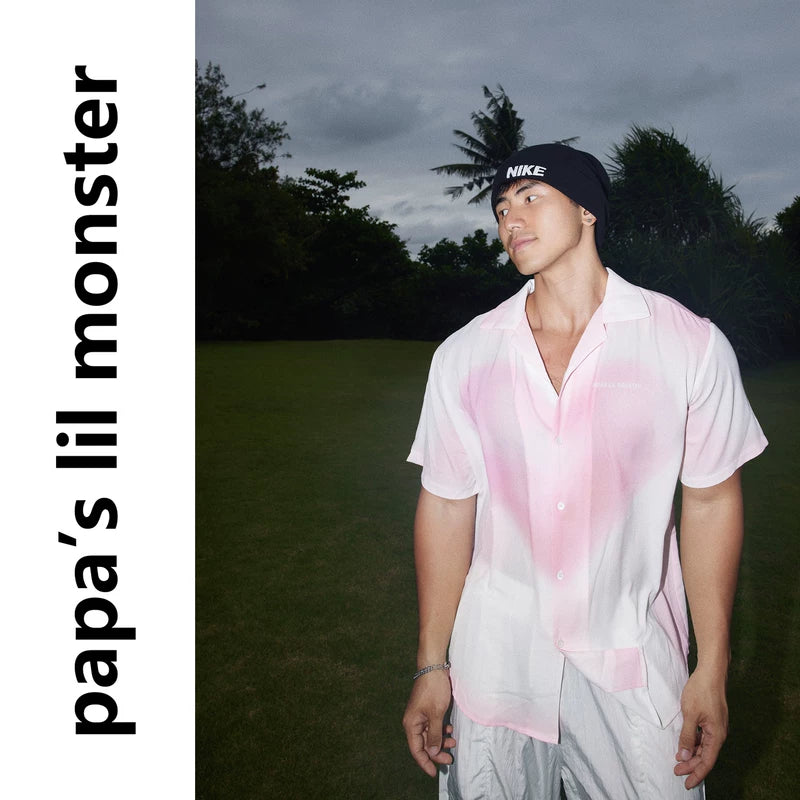 6053220773599,6053220773600,6053220773601,6053220773602, Gradient Print Short-Sleeve Casual Shirt