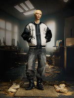 Graffiti Patchwork PU Baseball Jacket 5