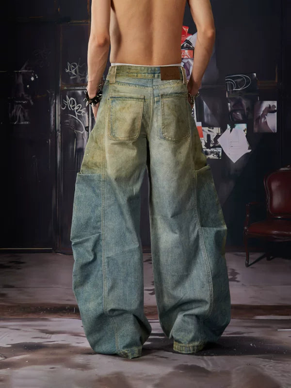 Graffiti Wide-Leg Jeans 4