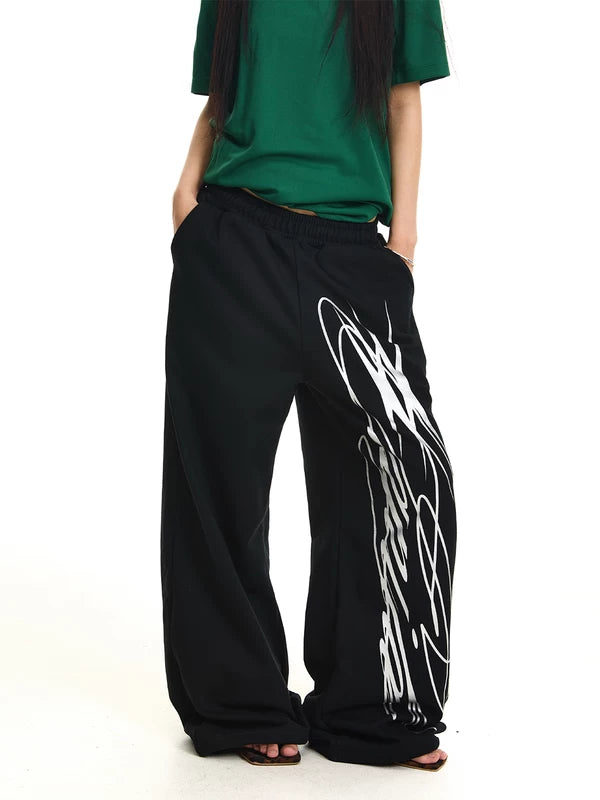 ,6082587280383,6082587280384,6082587280385,6082587280386, Graphic Baggy Sweatpants