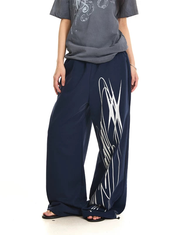 Graphic Baggy Sweatpants 4