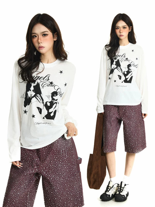 Graphic Boxy Long Sleeve T-Shirt 1