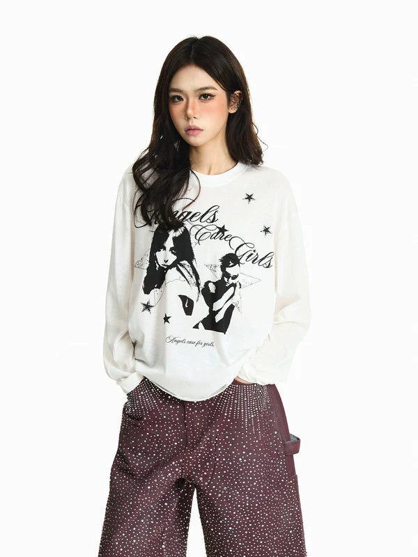 Graphic Boxy Long Sleeve T-Shirt 2