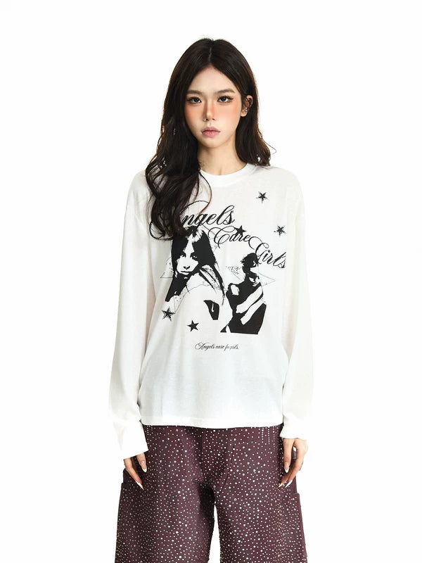 Graphic Boxy Long Sleeve T-Shirt 3