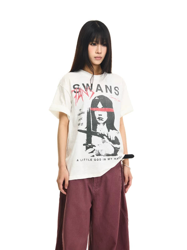 Graphic Cotton Short Sleeve T-Shirt 2