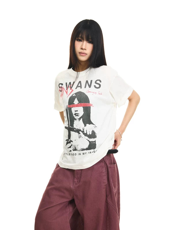 Graphic Cotton Short Sleeve T-Shirt 3