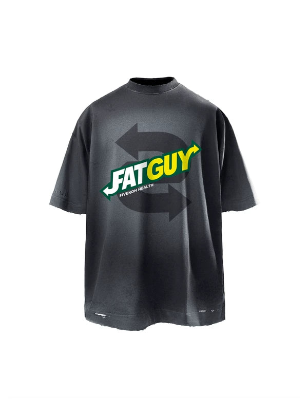 Graphic “Fat Guy” Oversized T-Shirt 1