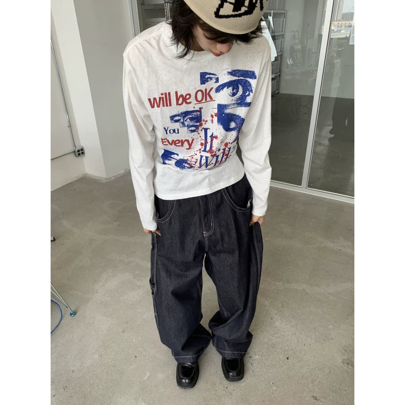 6072319495703,6072319495704,6072319495705,6072319495706, Graphic Long-Sleeve Vintage Style T-Shirt