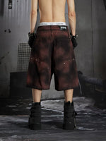 Graphic Loose Denim Shorts 5