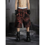 6089342057004,6089342057005,6089342057006, Graphic Loose Denim Shorts