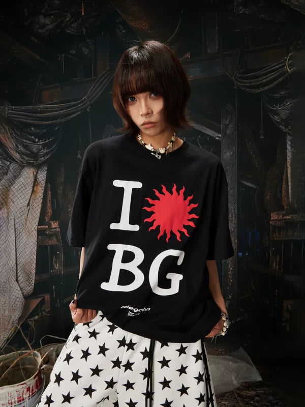 Graphic Oversized Cotton Street Style T-Shirt 2