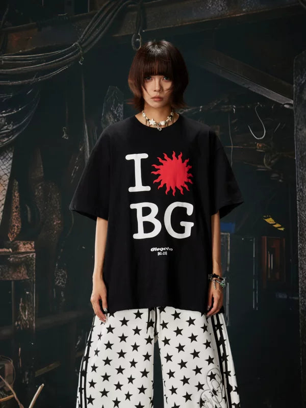 Graphic Oversized Cotton Street Style T-Shirt 3