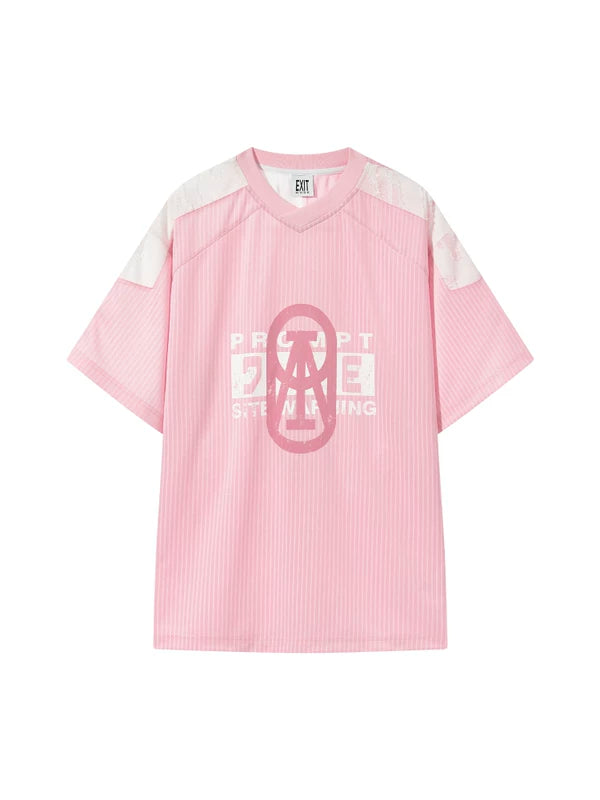 Graphic Oversized Short-Sleeve Jersey T-Shirt 3