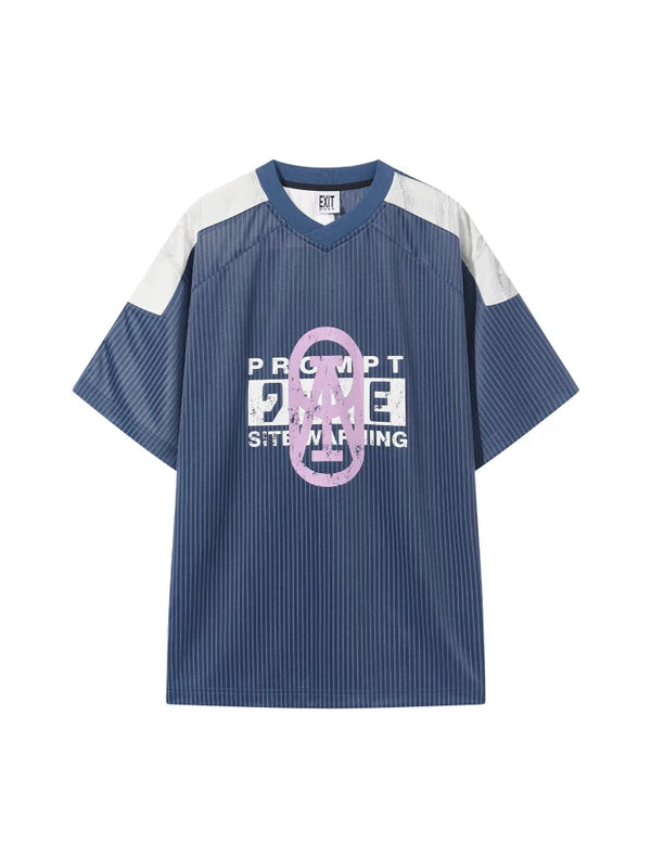 Graphic Oversized Short-Sleeve Jersey T-Shirt 4