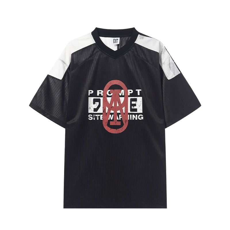5954640922146,5954640922147,5954640922148,5954640922149, Graphic Oversized Short-Sleeve Jersey T-Shirt