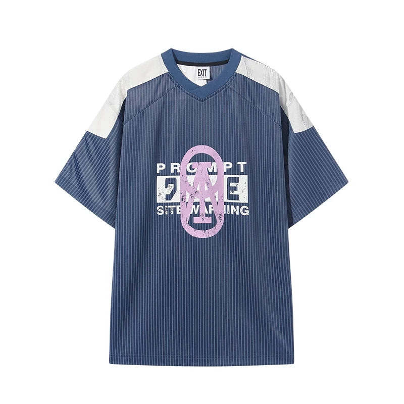 5954640922154,5954640922155,5954640922156,5954640922157, Graphic Oversized Short-Sleeve Jersey T-Shirt