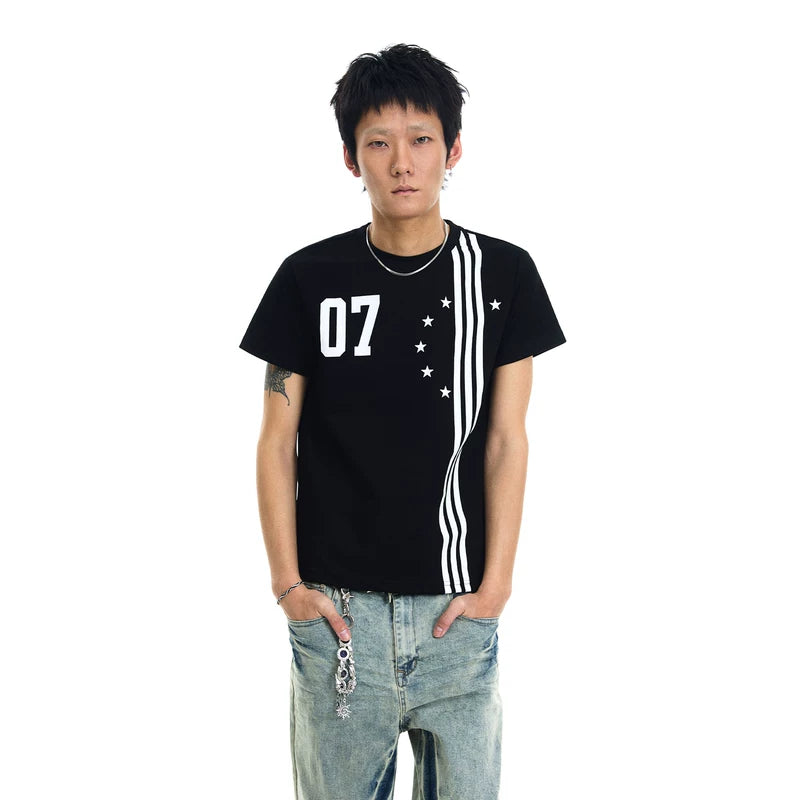 6070193921685,6070193921686,6070193921687,6070193921688, Graphic Print Boxy Short-Sleeve T-Shirt