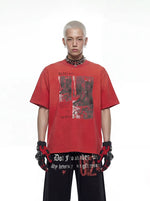 Graphic Print Cotton Streetwear T-Shirt 1