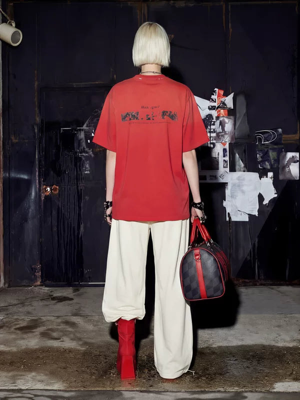 Graphic Print Cotton Streetwear T-Shirt 5