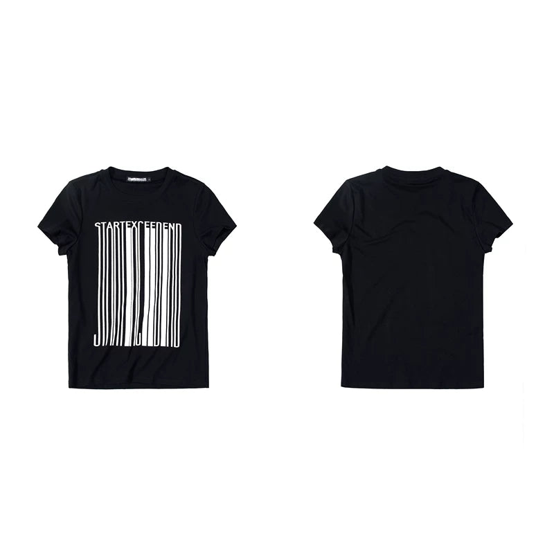 6265693967712,6265693967713,6265693967714,6265693967715, Graphic Print Cotton T-Shirt