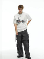 Graphic Print Crew Neck Loose T-Shirt 3