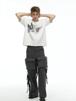 Graphic Print Crew Neck Loose T-Shirt 4