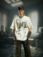 Graphic Print Crew Neck Oversized T-Shirt 3