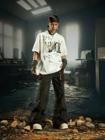 Graphic Print Crew Neck Oversized T-Shirt 4