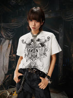 Graphic Print Crew Neck Short Sleeve T-Shirt 2