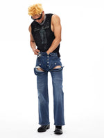 Graphic Print Crew Neck Sleeveless Vest 3