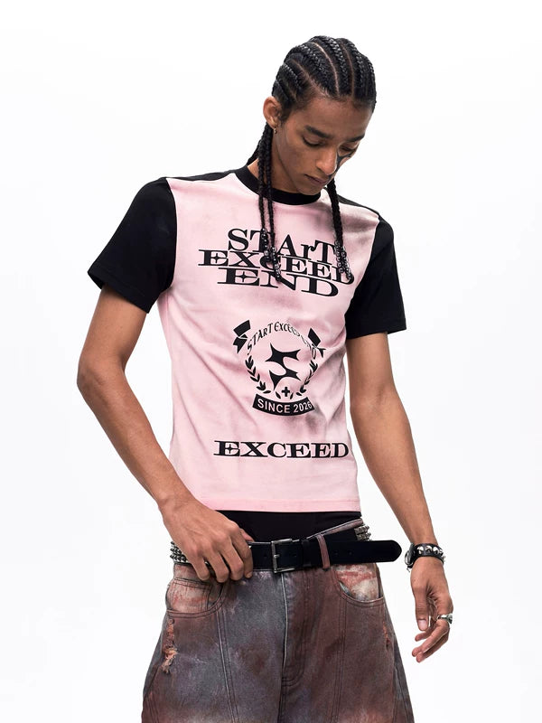 Graphic Print Crew Neck T-Shirt 2
