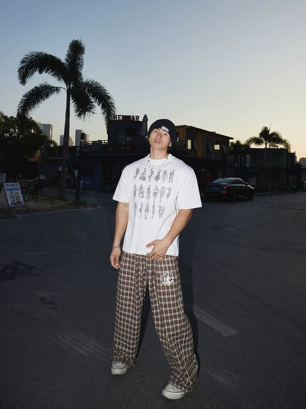 Graphic Print Loose Cotton T-Shirt 5
