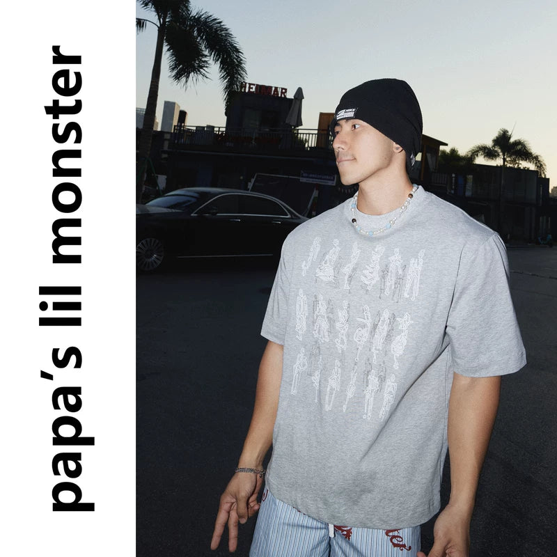 6192173234315,6192173234316,6192173234317, Graphic Print Loose Cotton T-Shirt
