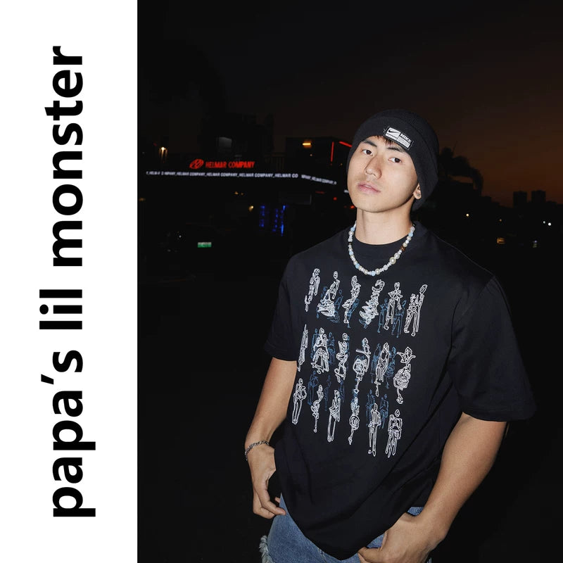 6192173234318,6192173234319,6192173234320, Graphic Print Loose Cotton T-Shirt