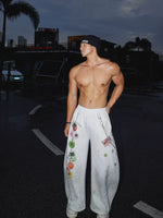 Graphic Print Millennium Style Sweatpants 1
