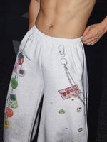 Graphic Print Millennium Style Sweatpants 3