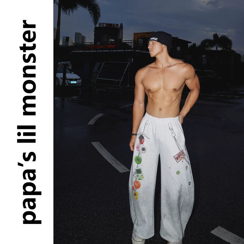 5927847000664,5927847000665,5927847000666, Graphic Print Millennium Style Sweatpants