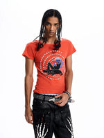 Graphic Print Round Neck T-Shirt 1