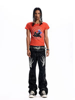 Graphic Print Round Neck T-Shirt 4