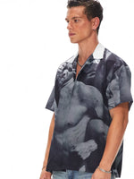 Graphic Print Short-Sleeve Camp Collar Shirt 2
