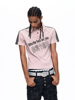 Graphic Print Short Sleeve Polo Shirt 1
