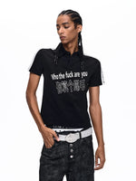 Graphic Print Short Sleeve Polo Shirt 2