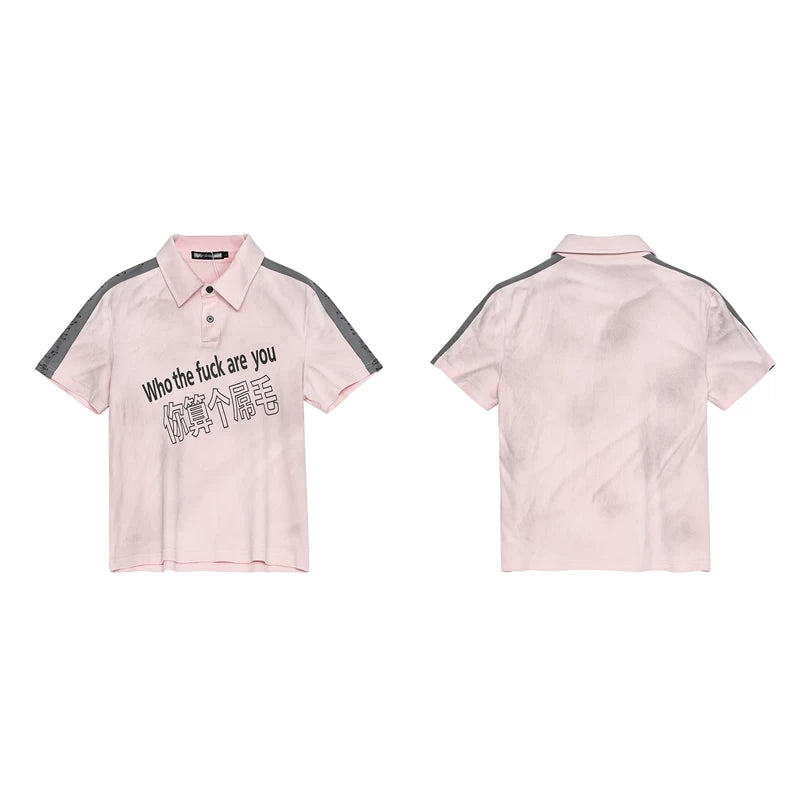 6062490933997,6062490933998,6062490933999,6062490934000, Graphic Print Short Sleeve Polo Shirt