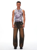 5786013664457,5786013664458,5786013664459, Graphic Print Sleeveless Tank Top