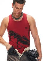 5770417709828,5770417709830,5770417709832, Graphic Print Slim Fit Vest