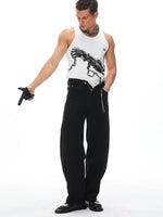 5770417709827,5770417709829,5770417709831, Graphic Print Slim Fit Vest