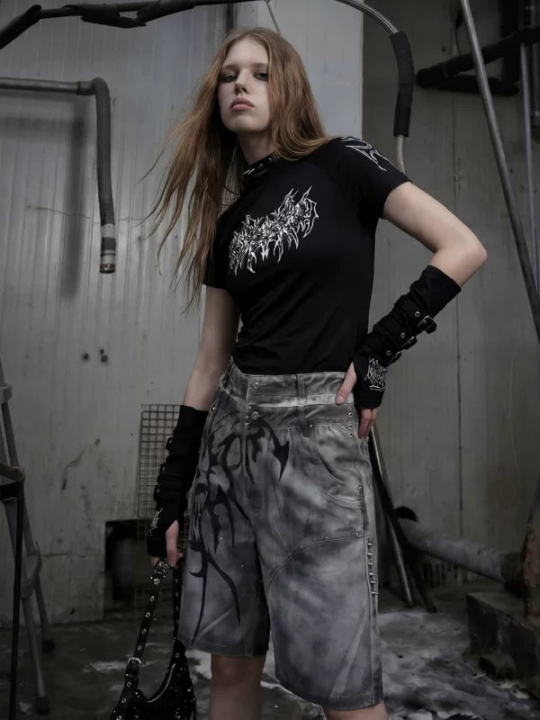 Graphic Print Stretch Fit T-Shirt 1