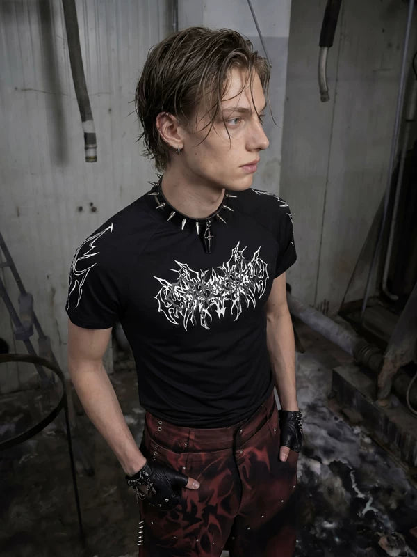 Graphic Print Stretch Fit T-Shirt 2