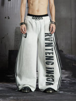 Graphic Print Wide-Leg Sweatpants 1