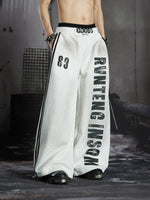 Graphic Print Wide-Leg Sweatpants 3